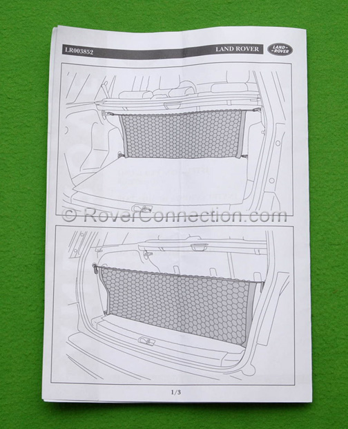 Genuine Factory OEM Cargo Net for Land Rover LR2 