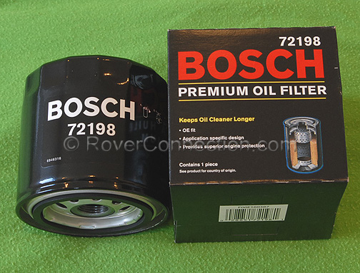 Factory Genuine OEM Bosch Oil Filter for Land Range Rover Classic Discovery Defender 