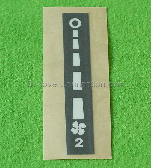 Genuine Factory OEM Heater Control Decal for Land Rover Defender 