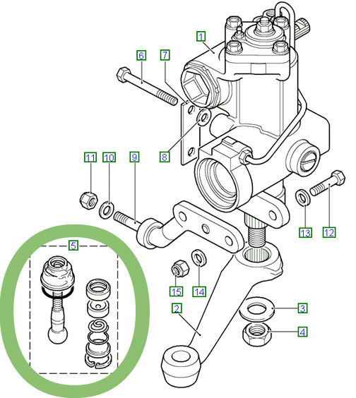 Factory Genuine OEM Ball Joint (Steering Box to Drag Link) for Land Range Rover Classic Discovery Defender