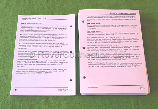 Genuine Factory OEM Electrical Troubleshooting Manual for Land Rover Discovery II 