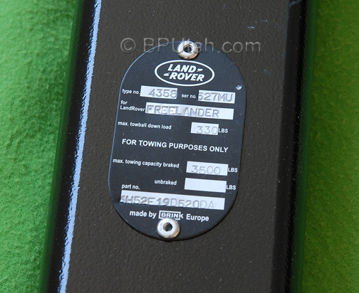 Factory Genuine Tow Hitch Receiver for Land Rover LR2 