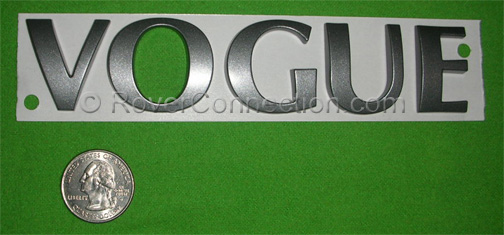 Land Range Rover Factory OEM Genuine VOGUE Badge