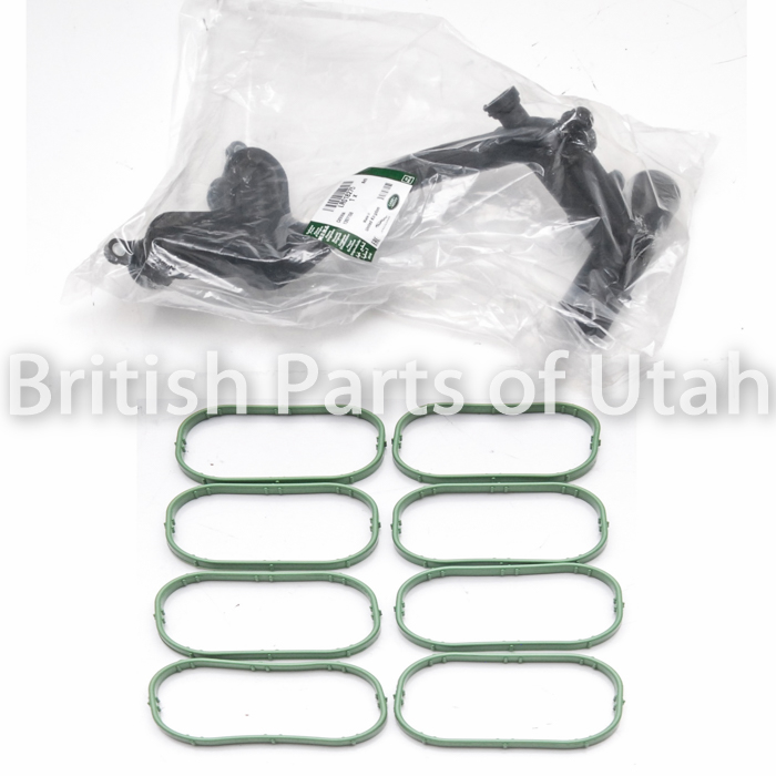 Range Rover Sport LR4 5.0L Factory Genuine OEM Aftermarket Water Pump  Outlet Thermostat Crossover Pipe Tube LR018275